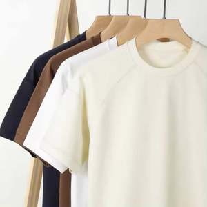 Men Neck Blank O-Neck Short Sleeve Knitted 100% Cotton 180g Eco-Friendly Breathable Anti-Wrinkle Quick Dry Regular <b>Fit</b> <b>T</b>-<b>shirt</b> - Product Image 5