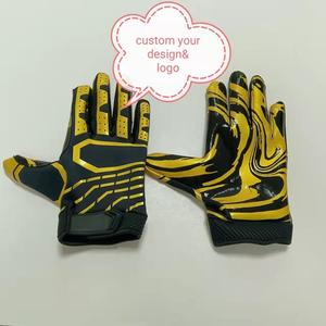 Gants de football antidérapants doux respirants de haute qualité Gants de football américain confortables et résistants à l'usure avec logo personnalisé - Product Image 3