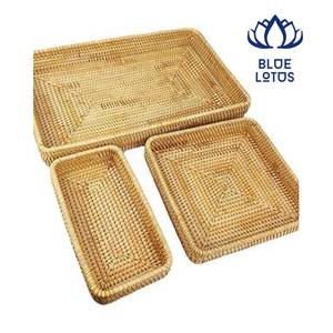 Bandeja Redonda Tejida Premium Hecha con Materiales de Alta Calidad para una Exhibición Elegante y un Servicio Sencillo - Product Image 1