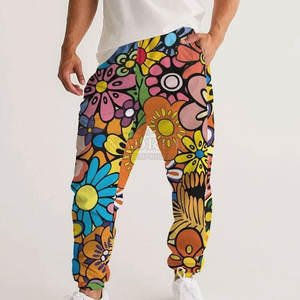 Pantalones gráficos personalizados con sublimación resistente a la decoloración y pantalones sublimados informales de textura suave - Product Image 6