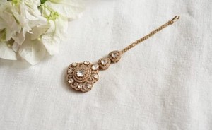 Trendy Gold Plated Maangtika Joyería de moda de latón con estilo para uso diario - Product Image 2