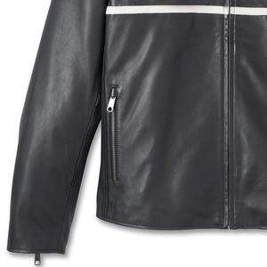 แจ็คเก็ตหนังผู้ชายคอตั้งสำหรับฤดูหนาวปี 2024 จากโรงงานโดยตรง ไซส์ใหญ่พิเศษ จัดส่งโดยตรง - Product Image 3