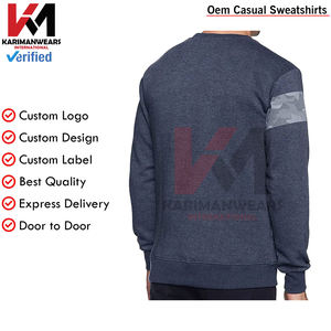 Sweatshirts pullover à logo personnalisé pour hommes Sweatshirts tricotés unis de qualité supérieure Impression par sublimation Fabricant de vêtements de haute qualité - Product Image 4