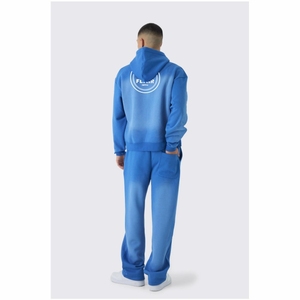 Sweat à capuche pull en coton biologique 100% pour hommes Sweat-shirt perlé à motif solide épais et surdimensionné Streetwear de haute qualité - Product Image 6