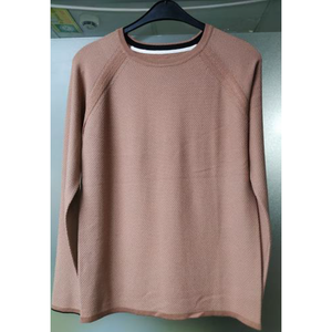 เสื้อสเวตเตอร์ผู้ชาย แขนยาว คอกลม ผ้าถักลายเรียบ ผลิตจากวิสโคส/ไนลอน เบอร์ 12 ผลิตในบังกลาเทศ ไม่มีโลโก้ - Product Image 1