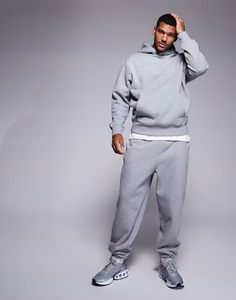 Sudadera con capucha pantalones de chándal Jogger conjuntos Cargo pantalones chándales Unisex chándal 2 piezas conjunto 100% algodón personalizado liso gimnasio chándal para hombre - Product Image 6