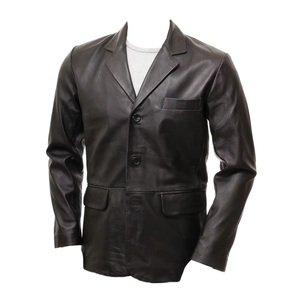 Chaqueta de Motociclista Formal para Hombre, de Cuero Genuino, Ajustada, Holgada, Cortavientos, Impermeable, Transpirable, con Logotipo Frontal - Product Image 5