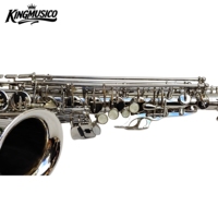 Saxophone électronique alto |   Gravé à la main |   Plaqué nickel et finition laquée or |   Clé Eb |   En solde