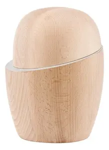Urna de cremación de madera de estilo moderno para cenizas humanas Urna conmemorativa ecológica con tarro funerario hecho a mano de madera natural - Product Image 6