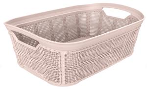 Panier de rangement en plastique sans BPA, adapté aux aliments, panier de rangement multifonctionnel, bac rectangulaire ouvert et ventilé, panier empilable, capacité de 3500 ml - Product Image 5