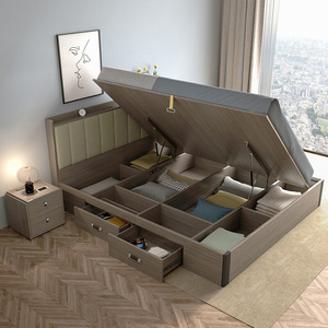 LIT REINE CARPI AVEC RANGEMENT PAR ROYALAOK - Product Image 3