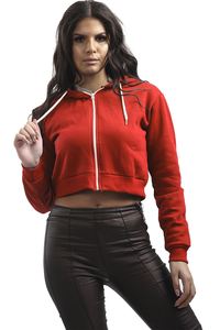 Wholesale High Quality Women Outdoor Gym Running <b>Crop</b> <b>Top</b> Hoodie and Jogger Set Sweatpants and Hoodie Set - Product Image 6