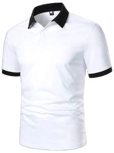Polo de Manga Corta de Algodón para Hombre, Corte Moderno |   Diseño de Cuello Limpio |   Bordado de Logotipo Personalizado |   Polo Informal Elegante para Uso Diario - Product Image 2