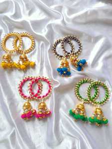 Colorido triángulo redondo borla Kalira brazaletes nupcial joyería de moda pulsera regalo de boda para mujeres evento a granel fiesta Favor - Product Image 4