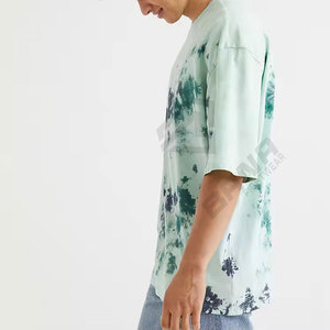 Camisetas con estampado de letras de gran tamaño para hombre, camisetas casuales de Hip Hop de verano con hombros caídos para hombre - Product Image 5