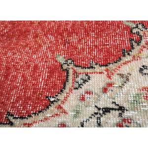 Tapis en laine noués à la main de grande taille, style vintage, motif médaillon rouge-orange classique, pour la maison, le couloir, design rectangulaire, recyclé - Product Image 3