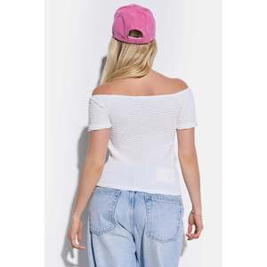 Chemise à manches courtes et épaules dénudées - Product Image 5