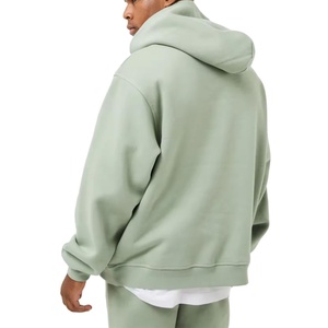 ชุดวอร์มผู้ชายคุณภาพสูง สตรีทแวร์ ผ้าฝ้าย 100% ชุดวอร์มสกรีนโลโก้ได้ ชุดวิ่งออกกำลังกายกลางแจ้ง ทรงหลวมโอเวอร์ไซส์ - Product Image 2