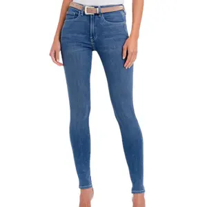 Women's Belle Femme Boyfriend Pants Stretch Pant Classic Mid-Rise Skinny Blue Denim Jeans Baggy Jean Selvedge Custom Women Jeans