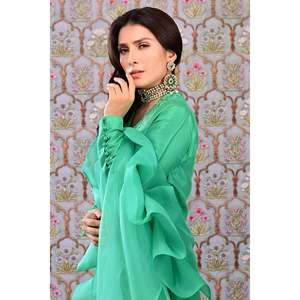 Ensemble chemise et dupatta Dan - Haut en mousseline de soie - Product Image 2