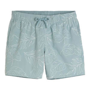 Bañador de playa de verano para hombre al por mayor, pantalones cortos de tabla de color sólido con cintura elástica, cintura media, secado rápido y transpirable - Product Image 1