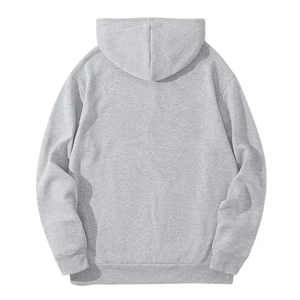 เสื้อมีฮู้ดผ้าฝ้ายออร์แกนิกสำหรับผู้ชาย100% มีคุณภาพสูงแนวสตรีทฤดูใบไม้ร่วงน้ำหนักมากพิมพ์ลายซิลิกอนสีทึบ - Product Image 4