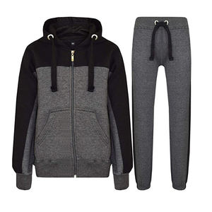 Tenues 2 pièces en polaire pour femmes survêtement haut court et pantalon à capuche ensemble de survêtement/sweat à capuche surdimensionné - Product Image 3