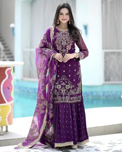 Party Wear Look Beautiful Top And Bottom Avec Dupatta - Product Image 1