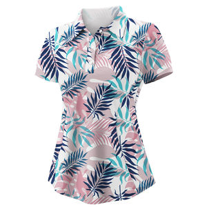 Camiseta Polo de Sublimación de Alta Visibilidad para Mujer, Material de Poliéster, el Mejor Impresión, Talla Grande, Camiseta Polo Básica de Sublimación para Mujer - Product Image 1