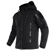 Veste Softshell Homme Hiver Imperméable à Capuche Bleue, Motif Cousu Double Couture, Chaude, Style Urbain Haut de Gamme, Meilleure Vente