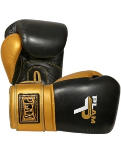 Guantes profesionales de cuero de vaca de 16oz para boxeo Kickboxing 6oz 12oz Ropa deportiva metálica Características de seguridad para artes marciales - Product Image 3