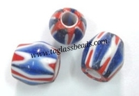 Perles rondes Millefiori style Murano pour la fabrication de bijoux 6mm & 8mm perles de verre fleur en vrac colorées cristal Lampwork & perles de verre