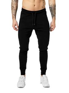 <b>Men's</b> Black Corduroy <b>Skinny</b> Sweatpants Casual <b>Joggers</b> Trousers Mid-Waist Nonwoven Weaving Breathable Drawstring Closure Gym - Product Image 4