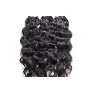 Meilleures ventes d'extensions de cheveux indiennes TEMPLE 100%, non traités, prix de gros, MACHINE, DOUBLE trame, paquets et perruques, fabricant - Product Image 1
