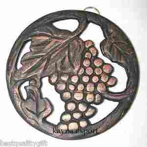 Nouveautés : Trivet en aluminium écologique au design classique, diamètre 450 mm, pour la cuisine, motif ananas, sous-plat décoratif en métal - Product Image 3