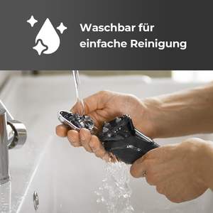 Rasoir rotatif rechargeable pour homme, rasoir électrique à triple lame, écran LED, utilisation humide/sèche, IPX7, lavable, tête de rasage de rechange - Product Image 3