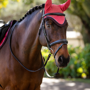 Bonnet d'oreille de cheval au crochet de qualité supérieure lavable léger respirant voile de mouche parfait pour les spectacles équestres élégants Bonnet d'oreille - Product Image 6