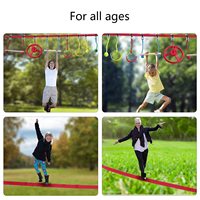 Parcours d'obstacles Ninja Warrior pour enfants Swing, échelle, barres de singe, anneaux de gymnastique, nœuds de corde, équipement d'entraînement portable
