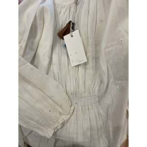 CAMISA DE LINO VINTAGE JAMDANI-NIA 100% Lino Talla Única Corte Holgado con Decoración de Botones Transpirable Moda Vintage - Product Image 6