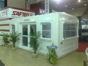 Safter biển Ngoài trời Polyurethane phòng tắm Panels phòng lạnh mô hình với Polyester sợi thủy tinh cabin cho hội thảo ứng dụng - Product Image 6