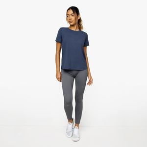 เสื้อยืดลำลองผู้หญิงคอลเลคชั่นใหม่ปี 2026 แขนสั้น สีขาว ผ้าฝ้ายออร์แกนิค 100% ระบายอากาศได้ดี คอกลม ขายส่ง - Product Image 6