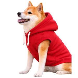 Security Red Dog Hoodie Printed Pet Pullover Hoodie High Visibility Stylish Work Dog Look - Product Image 3