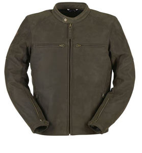 Veste de moto en cuir coupe-vent élégante pour homme, pour la conduite à moto, personnalisable, vente en gros - Product Image 2