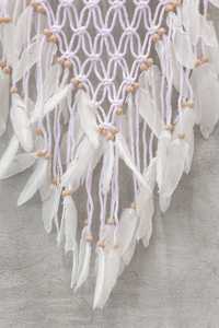 Art Deco moderno atrapasueños macramé colgante de pared hecho a mano para decoración del hogar-dormitorio sala de estar a precio mayorista - Product Image 3