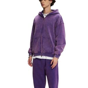 Recién llegado, chándal de ajuste relajado para hombre, sudadera con cremallera y pantalones de cintura elástica, chándal de invierno para adultos - Product Image 3