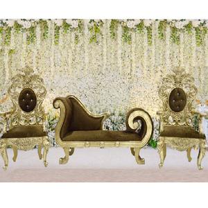 Conjunto de sofás de estilo italiano musulmán, Set de decoración de escenario de boda paquistaní, Loveseat y silla - Product Image 1