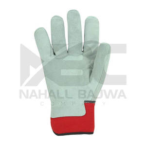Logo personnalisé Gants de travail en cuir pleine main haute performance fonction antidérapante couleur unie pour la protection des mains et des bras - Product Image 2