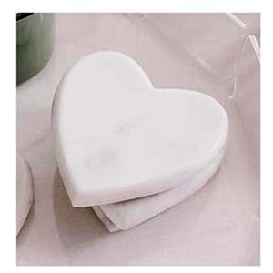 HEART SHAPED <b>Marble</b> Heart Coasters Set of 4 Natural Wood and <b>Marble</b> Mango coaster Made in India - Product Image 6