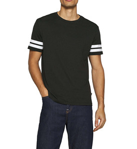 Logo personnalisé imprimé vintage haut de sport pour hommes coupe ample coton polyester t-shirt décontracté tricoté grande taille hauts - Product Image 1