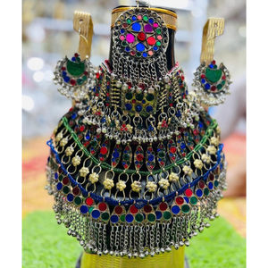Servicio OEM diseños personalizados hechos a mano afganos Kuchi joyería para damas boda fiesta EID antiguo afgano mujeres conjuntos de joyería